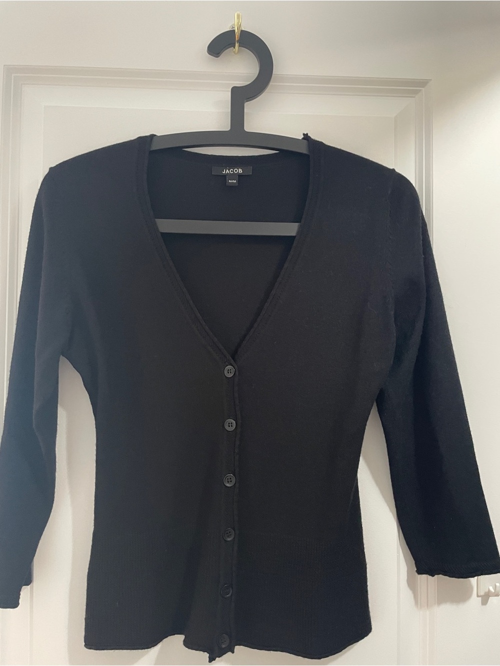 Jacob Black V-Neck Button Cardigan